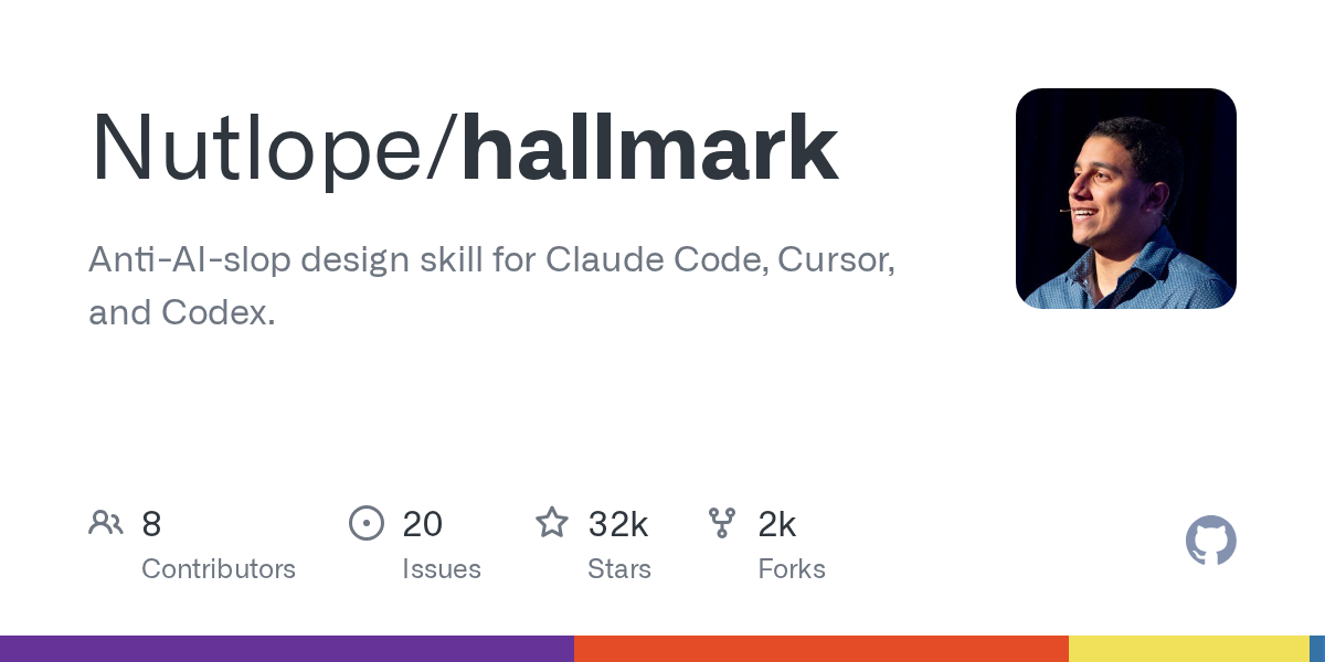 Related image for Hallmark, a design skill that keeps AI-built pages from looking machine-made