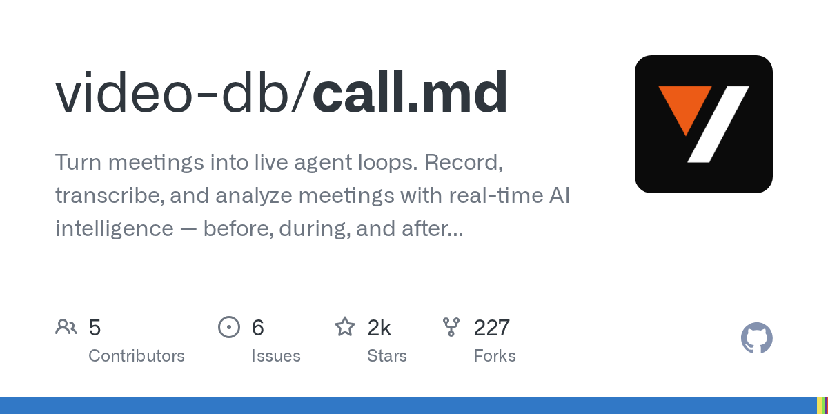 Related image for Call.md, a desktop app that records, transcribes, and analyzes meetings with live AI