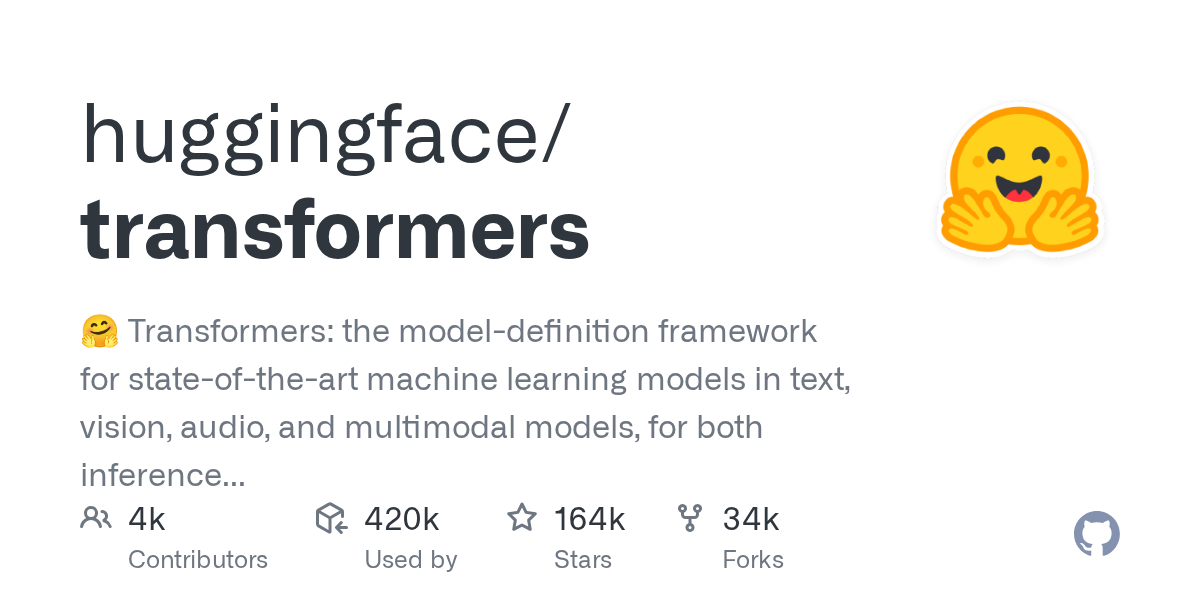 huggingface/transformersの関連画像