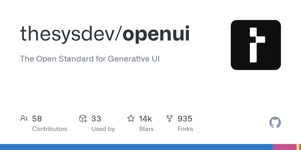 Related image for OpenUI, an open standard and framework for AI-generated user interfaces