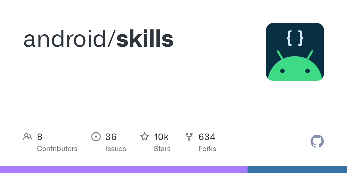 Related image for Android skills, official agent skills that teach AI Android development best practices