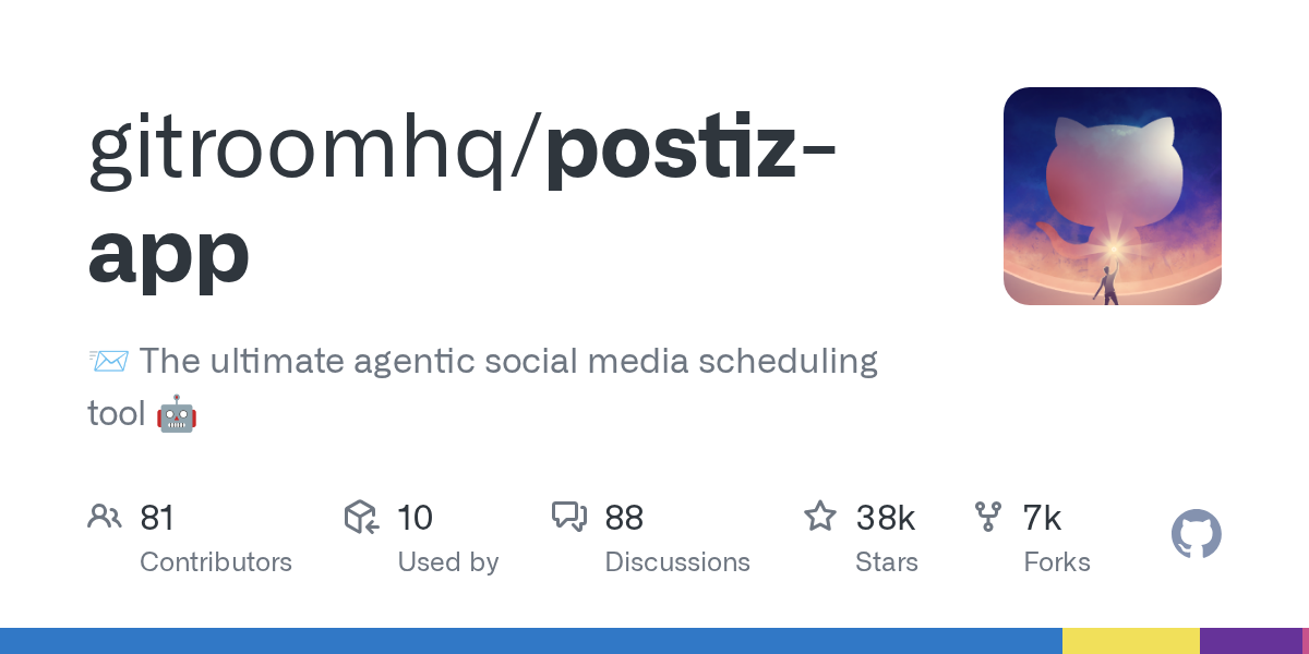 Related image for Postiz, an open source social media scheduling tool with AI agent support